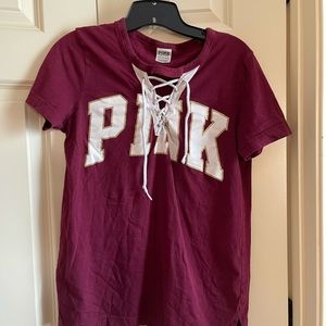 Pink brand shirt